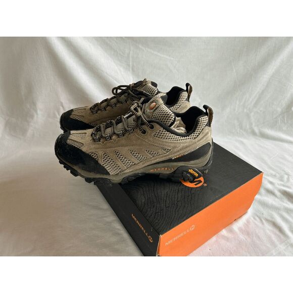 Men's Merrell Hiking Sneaker/Boot, Gray/Black Size 9 Moab Line - Picture 4 of 8